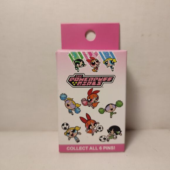 The Powerpuff Girls Blossom Playing Soccer Enamel Pin Official Cartoon Badge - Picture 4 of 4